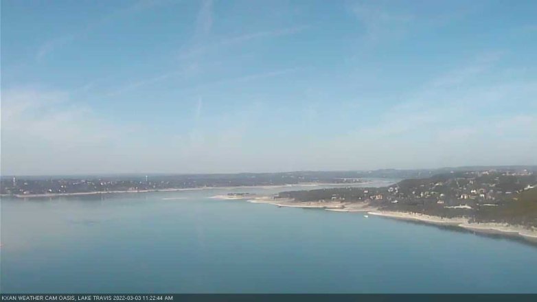 Lake Travis webcam, March 3, 2022 11:25 AM CT
