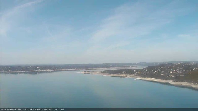 Lake Travis webcam, March 3, 2022 12:00 PM CT