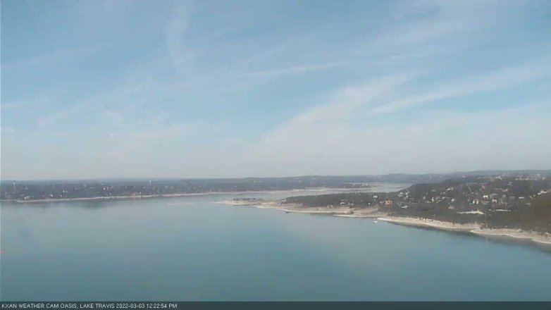 Lake Travis webcam, March 3, 2022 12:25 PM CT
