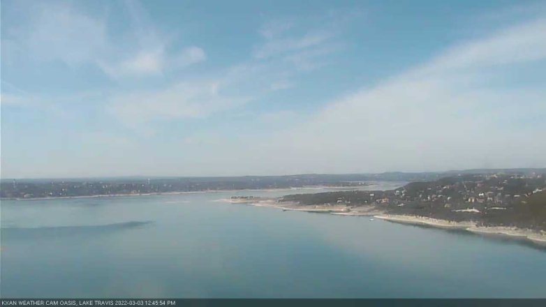 Lake Travis webcam, March 3, 2022 12:45 PM CT
