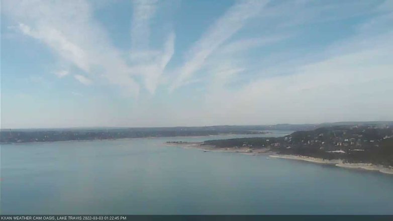 Lake Travis webcam, March 3, 2022 1:25 PM CT