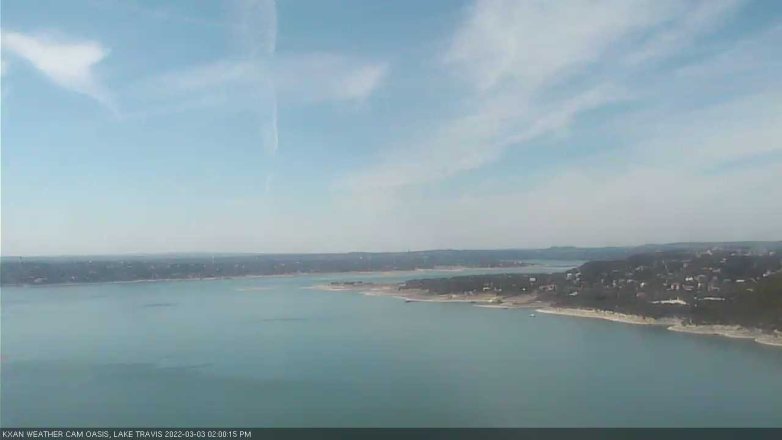 Lake Travis webcam, March 3, 2022 2:00 PM CT