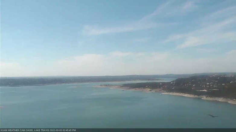 Lake Travis webcam, March 3, 2022 2:45 PM CT