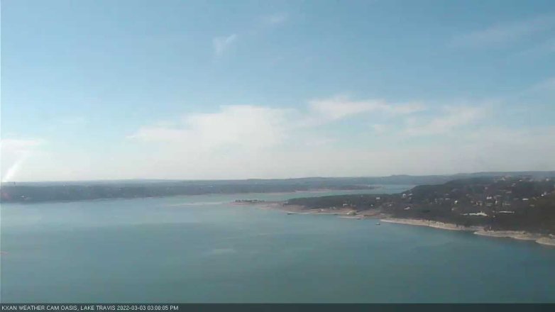 Lake Travis webcam, March 3, 2022 3:00 PM CT