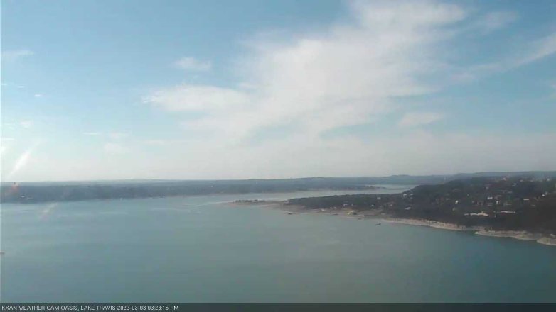 Lake Travis webcam, March 3, 2022 3:25 PM CT