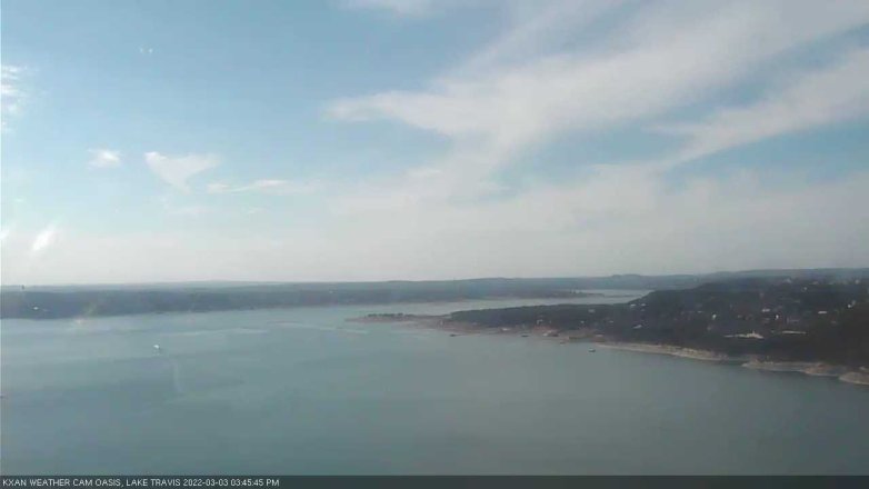 Lake Travis webcam, March 3, 2022 3:45 PM CT