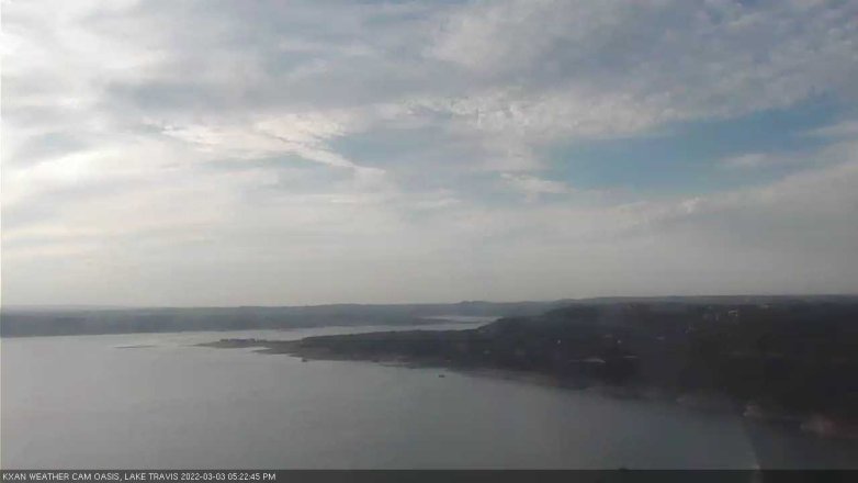 Lake Travis webcam, March 3, 2022 5:25 PM CT
