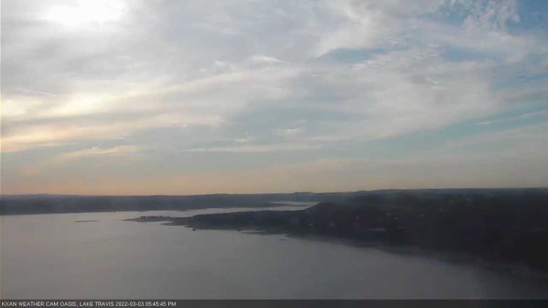 Lake Travis webcam, March 3, 2022 5:45 PM CT