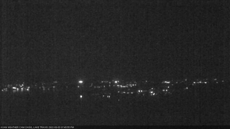 Lake Travis webcam, March 3, 2022 7:45 PM CT