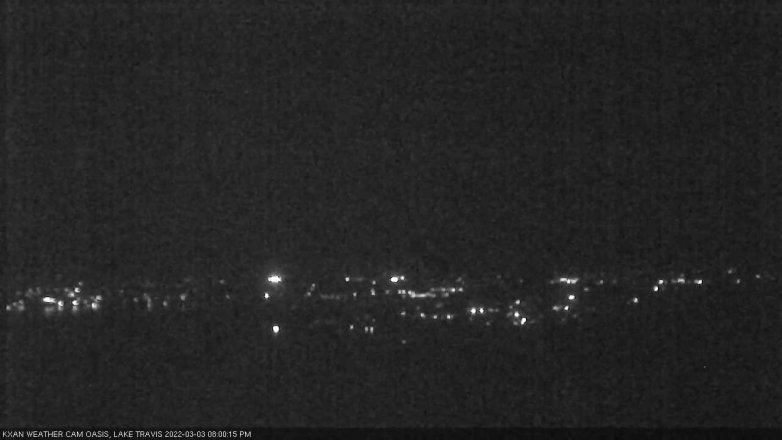 Lake Travis webcam, March 3, 2022 8:00 PM CT