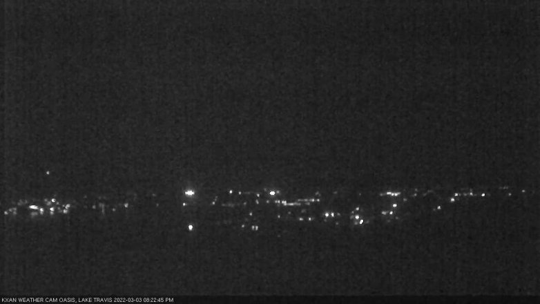 Lake Travis webcam, March 3, 2022 8:25 PM CT