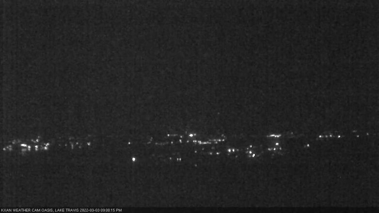 Lake Travis webcam, March 3, 2022 9:00 PM CT
