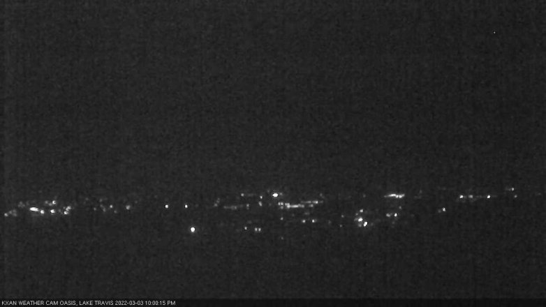 Lake Travis webcam, March 3, 2022 10:00 PM CT