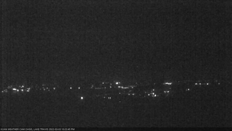 Lake Travis webcam, March 3, 2022 10:25 PM CT