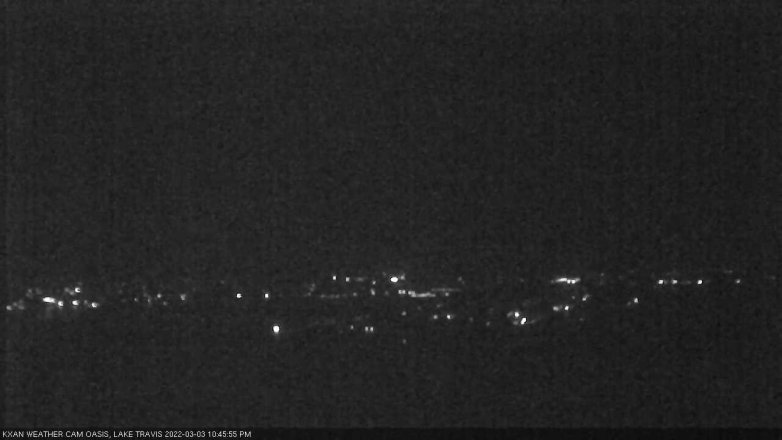 Lake Travis webcam, March 3, 2022 10:45 PM CT