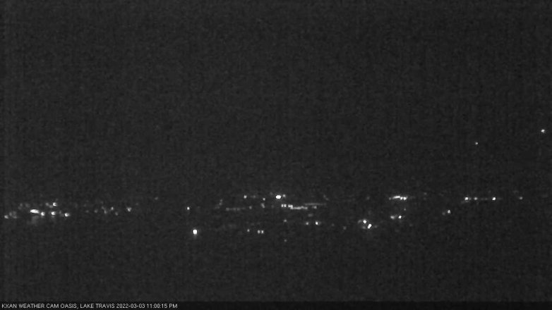 Lake Travis webcam, March 3, 2022 11:00 PM CT