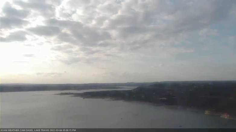Lake Travis webcam, March 4, 2022 5:00 PM CT