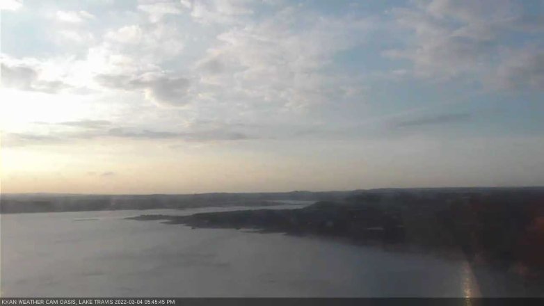 Lake Travis webcam, March 4, 2022 5:45 PM CT
