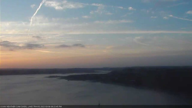 Lake Travis webcam, March 4, 2022 6:25 PM CT