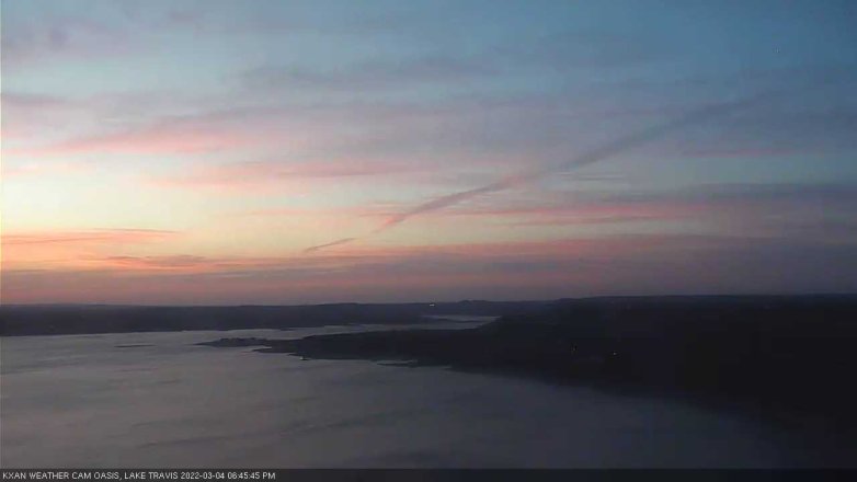 Lake Travis webcam, March 4, 2022 6:45 PM CT