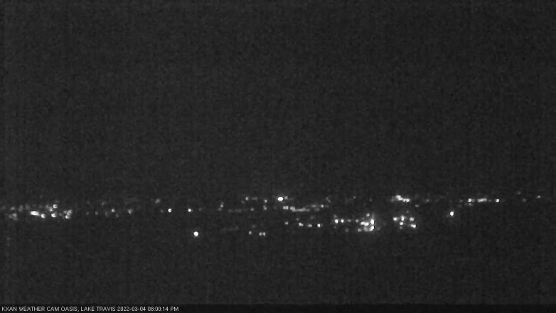 Lake Travis webcam, March 4, 2022 8:00 PM CT