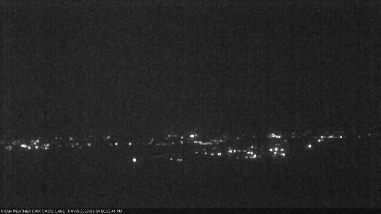 Lake Travis webcam, March 4, 2022 8:25 PM CT