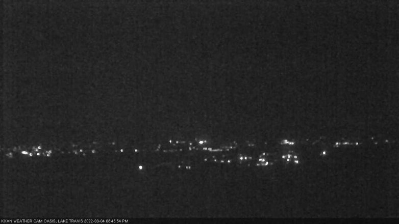 Lake Travis webcam, March 4, 2022 8:45 PM CT