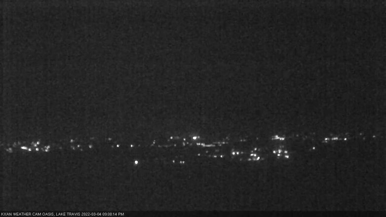 Lake Travis webcam, March 4, 2022 9:00 PM CT