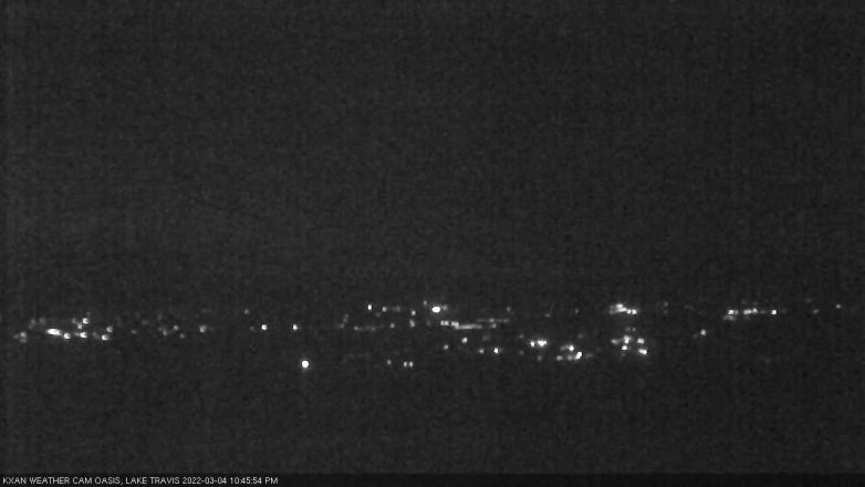 Lake Travis webcam, March 4, 2022 10:45 PM CT