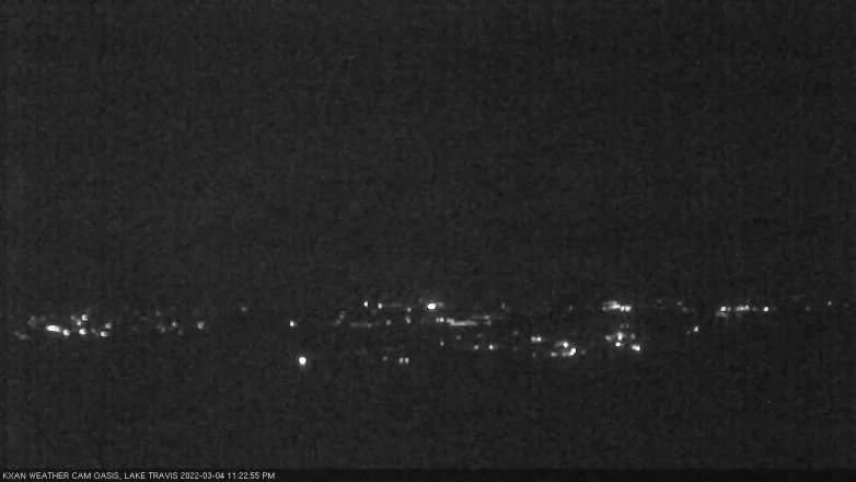 Lake Travis webcam, March 4, 2022 11:25 PM CT