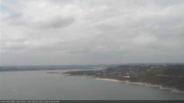 Lake Travis webcam, March 5, 2022 1:00 PM CT