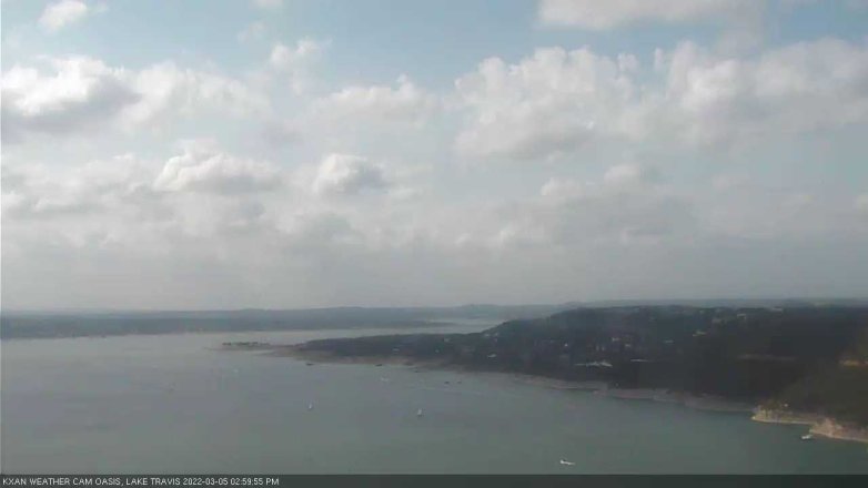 Lake Travis webcam, March 5, 2022 3:00 PM CT