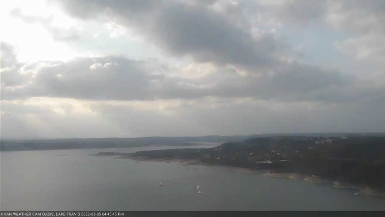 Lake Travis webcam, March 5, 2022 4:45 PM CT