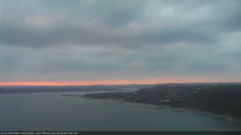 Lake Travis webcam, March 5, 2022 6:25 PM CT