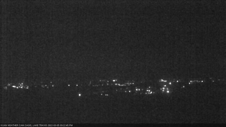 Lake Travis webcam, March 5, 2022 9:25 PM CT