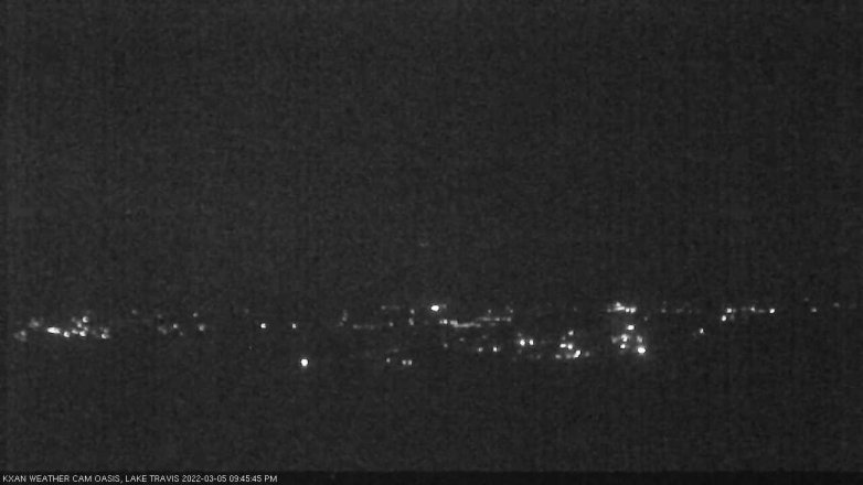 Lake Travis webcam, March 5, 2022 9:45 PM CT