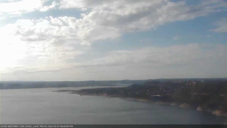 Lake Travis webcam, March 7, 2022 4:45 PM CT