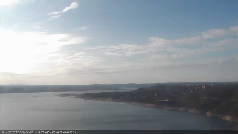 Lake Travis webcam, March 7, 2022 5:00 PM CT