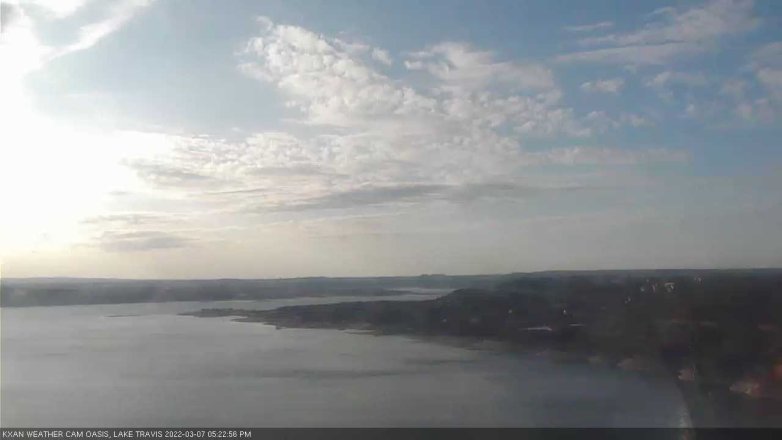 Lake Travis webcam, March 7, 2022 5:25 PM CT