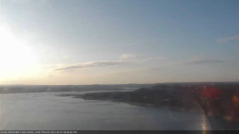 Lake Travis webcam, March 7, 2022 5:45 PM CT
