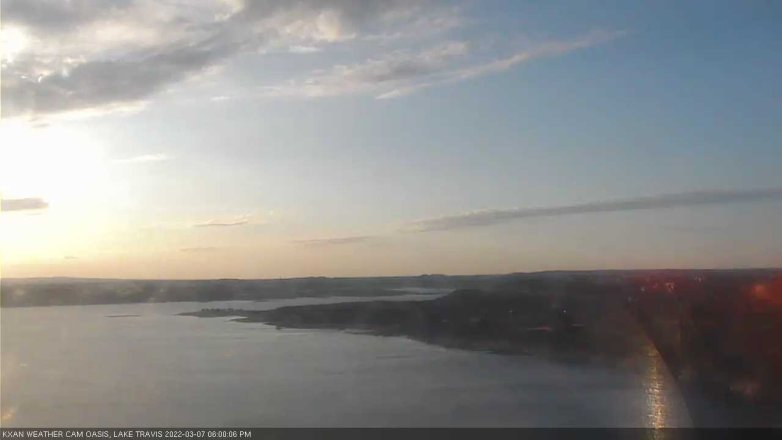 Lake Travis webcam, March 7, 2022 6:00 PM CT