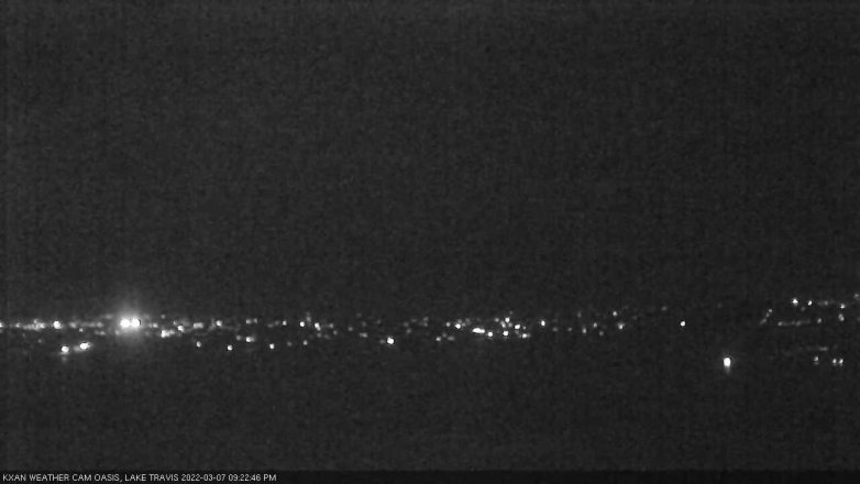 Lake Travis webcam, March 7, 2022 9:25 PM CT