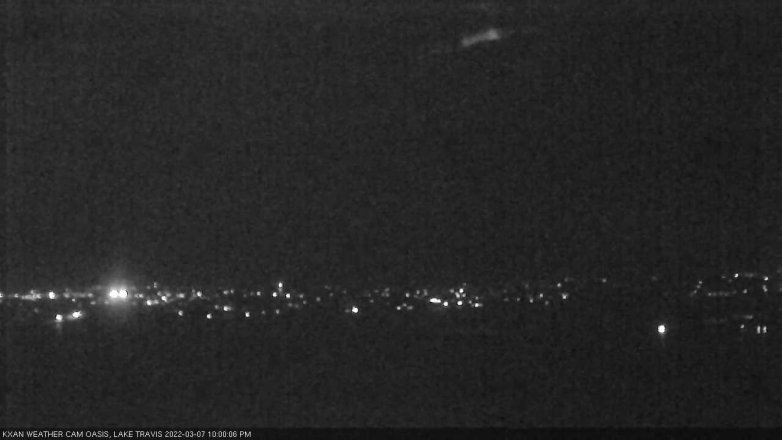 Lake Travis webcam, March 7, 2022 10:00 PM CT