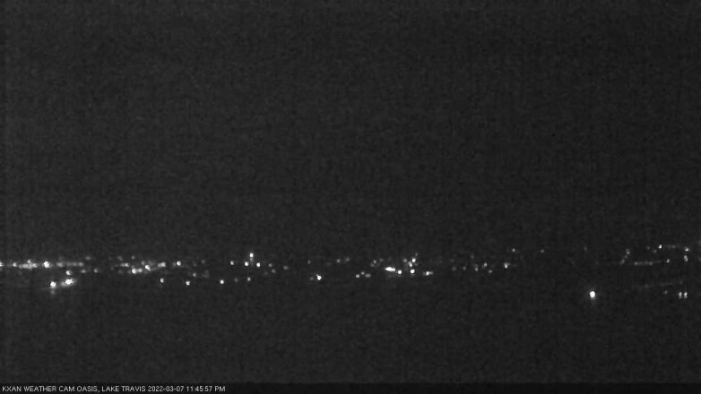 Lake Travis webcam, March 7, 2022 11:45 PM CT