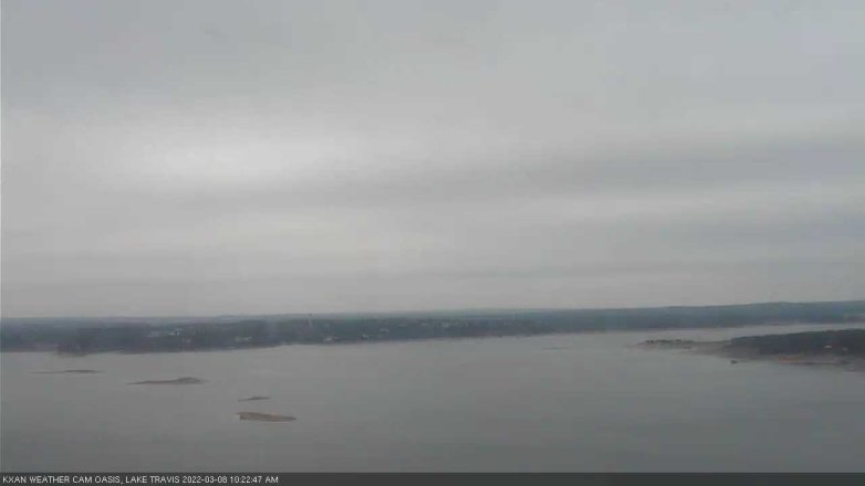 Lake Travis webcam, March 8, 2022 10:25 AM CT