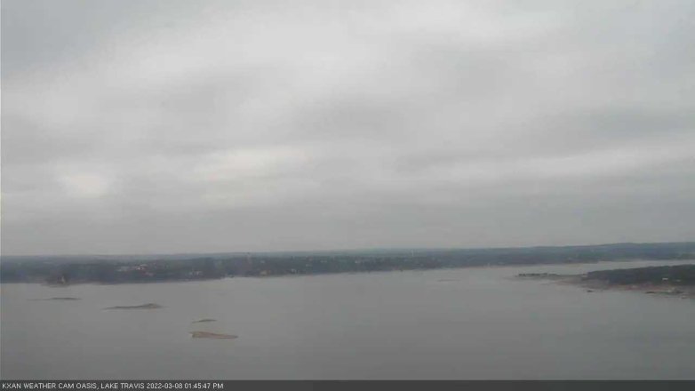 Lake Travis webcam, March 8, 2022 1:45 PM CT