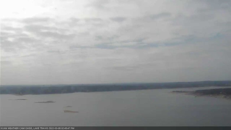 Lake Travis webcam, March 8, 2022 2:45 PM CT