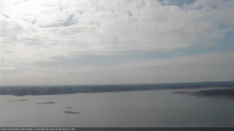 Lake Travis webcam, March 8, 2022 3:25 PM CT