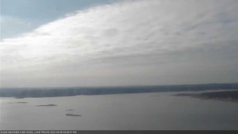 Lake Travis webcam, March 8, 2022 3:45 PM CT