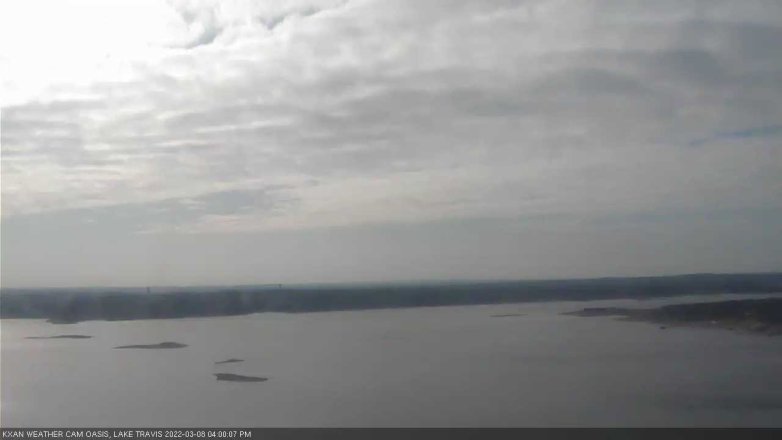 Lake Travis webcam, March 8, 2022 4:00 PM CT